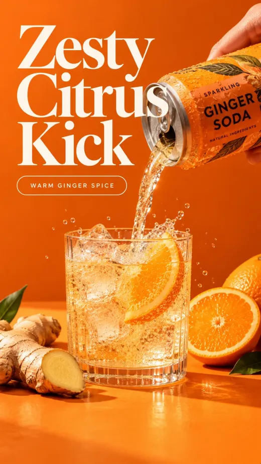 Ginger soda launch ad