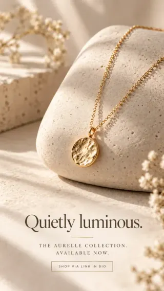 Gold pendant jewellery post